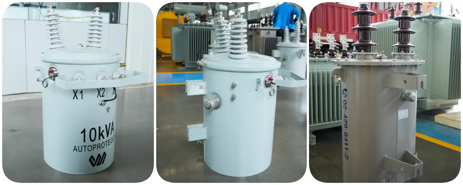 Single-phase overhead distribution transformer