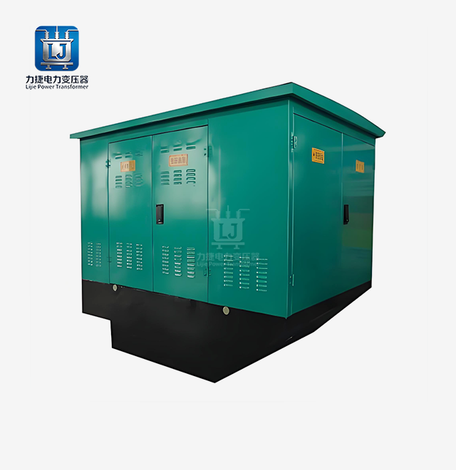 Semi-buried prefabricated substation