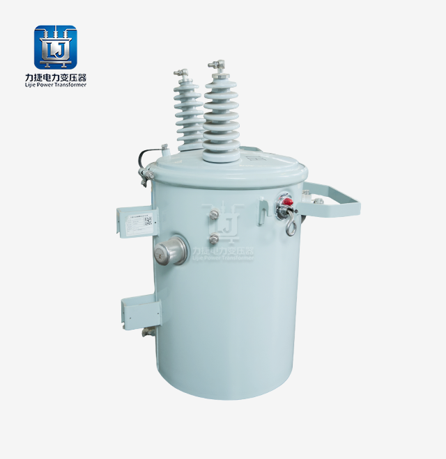 Three-phase overhead distribution transformer
